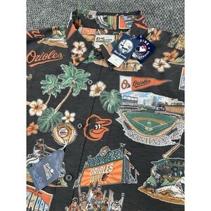 Baltimore Orioles Reyn Spooner Men's XXL (2XL) Scenic Hawaiian Button Shirt -New